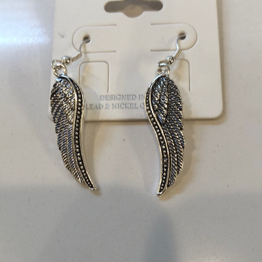 Angel wing earrings